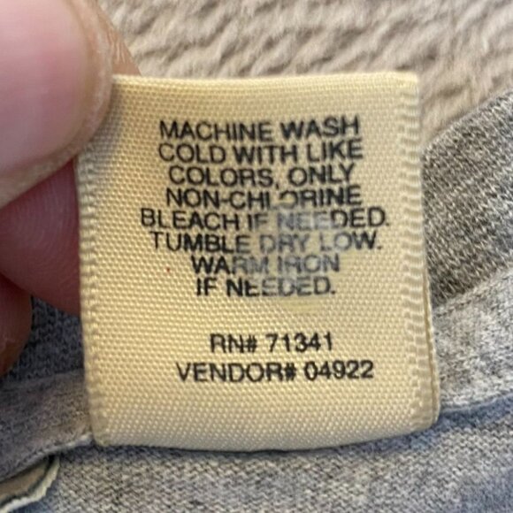 L.L. Bean Mens Gray Long-Sleeve Pocket T-Shirt XXL Regular 100% Cotton Casual We - Picture 7 of 9